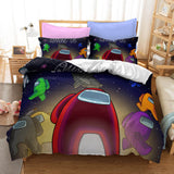 Load image into Gallery viewer, Game Among Us Kids Bedding Set Cosplay Quilt Duvet Covers Bed Sets