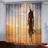 Load image into Gallery viewer, Game Assassin&#39;s Creed Pattern Curtains Blackout Window Drapes