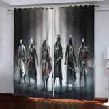 Load image into Gallery viewer, Game Assassin&#39;s Creed Pattern Curtains Blackout Window Drapes