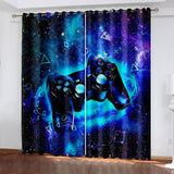 Load image into Gallery viewer, Game Controller Gamepad Curtains Blackout Window Treatments Drapes