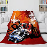 Charger l&#39;image dans la visionneuse de la galerie, Jeu Hot Wheels Couverture Flanelle Polaire Couverture Quilt Wrap Nap Couverture