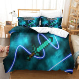 Load image into Gallery viewer, Game Minecraft Pattern Bedding Set Quilt Cover Without Filler