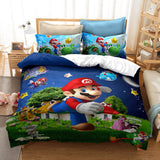 Load image into Gallery viewer, Game Super Mario Bedding Set Pattern Quilt Cover Without Filler