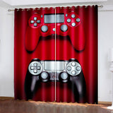 Charger l&#39;image dans la visionneuse de la galerie, Gamepad Rideaux Jeu Joystick Blackout Fenêtre Traitements Rideaux Décor