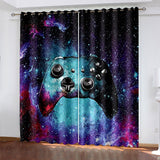 Load image into Gallery viewer, Gamepad Curtains Game Joystick Blackout Window Treatments Drapes