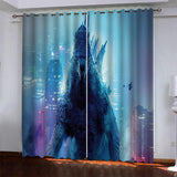 Load image into Gallery viewer, Godzilla vs Kong Curtains Blackout Window Drapes