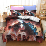 Charger l&#39;image dans la visionneuse de la galerie, Godzilla vs King Kong Cosplay ensemble de literie couette ensembles de housses de couette