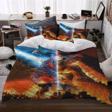 Load image into Gallery viewer, Movie Godzilla vs Kong Pattern Bedding Set Quilt Cover Without Filler