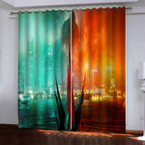 Load image into Gallery viewer, Godzilla vs Kong Pattern Curtains Blackout Window Drapes