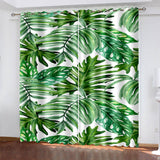 Load image into Gallery viewer, Green Plants Curtains Blackout Window Treatments Drapes for Room Decoration