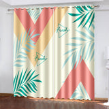 Load image into Gallery viewer, Green Plants Curtains Blackout Window Treatments Drapes for Room Decoration