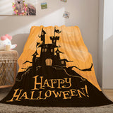 Load image into Gallery viewer, Halloween Castle Cosplay Flannel Fleece Blanket Wrap Nap Quilt Blankets