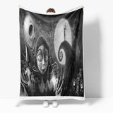 Charger l&#39;image dans la visionneuse de la galerie, Halloween Horror Robe Flanelle Polaire Couverture Wrap Sieste Literie Couverture