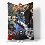 Load image into Gallery viewer, Halloween Horror Robe Flannel Fleece Blanket Wrap Nap Bedding Blanket