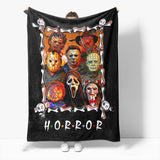 Load image into Gallery viewer, Halloween Horror Robe Flannel Fleece Blanket Wrap Nap Bedding Blanket