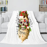 Charger l&#39;image dans la visionneuse de la galerie, Halloween Horror Skeleton Skull Flanelle Polaire Couverture Wrap Sieste Couverture