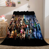 Load image into Gallery viewer, Halloween Horror Theme Flannel Fleece Blanket Dunelm Bedding Blanket