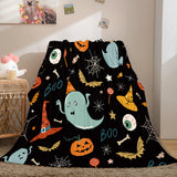 Load image into Gallery viewer, Halloween Pumpkin Party Flannel Fleece Blanket Wrap Nap Quilt Blanket