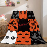 Load image into Gallery viewer, Halloween Pumpkin Party Flannel Fleece Blanket Wrap Nap Quilt Blanket