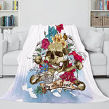 Load image into Gallery viewer, Halloween Skeleton Skull Flannel Fleece Blanket Quilt Cosplay Blanket