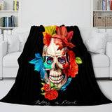 Load image into Gallery viewer, Halloween Skeleton Skull Flannel Fleece Blanket Quilt Cosplay Blanket