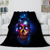 Load image into Gallery viewer, Halloween Skeleton Skull Flannel Fleece Blanket Quilt Cosplay Blanket