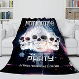 Load image into Gallery viewer, Halloween Skeleton Skull Flannel Fleece Blanket Quilt Cosplay Blanket