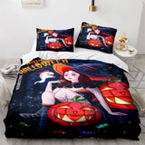 Load image into Gallery viewer, Happy Halloween Theme Bedding Set Quilt Covers