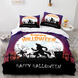 Load image into Gallery viewer, Happy Halloween Theme Bedding Set Quilt Covers