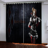 Load image into Gallery viewer, Harley Quinn Pattern Curtains Blackout Window Drapes