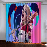 Load image into Gallery viewer, Harley Quinn Pattern Curtains Blackout Window Drapes