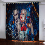 Load image into Gallery viewer, Harley Quinn Pattern Curtains Blackout Window Drapes