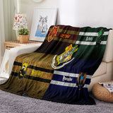 Load image into Gallery viewer, Harry Potter Blanket Pattern Flannel Throw Room Decoration