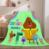 Load image into Gallery viewer, Hey Duggee Blanket Pattern Flannel Throw Room Decoration