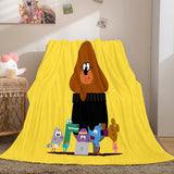 Load image into Gallery viewer, Hey Duggee Blanket Pattern Flannel Throw Room Decoration