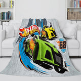 Charger l&#39;image dans la visionneuse de la galerie, Hot Wheels Couverture Flanelle Polaire Couverture Quilt Wrap Nap Lit Couverture