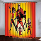 Load image into Gallery viewer, Incredibles Curtains Pattern Blackout Window Drapes