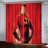 Load image into Gallery viewer, Incredibles Curtains Pattern Blackout Window Drapes