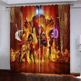 Load image into Gallery viewer, Incredibles Curtains Pattern Blackout Window Drapes