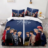 Charger l&#39;image dans la visionneuse de la galerie, JYP Stray Kids Cosplay Ensemble de literie souple Housses de couette Ensembles de draps de lit