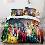 Load image into Gallery viewer, Justice League Bedding Set Throw Quilt Duvet Cover Bedding Sets