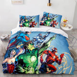 Load image into Gallery viewer, Justice League Bedding Set Throw Quilt Duvet Cover Bedding Sets