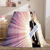 Charger l&#39;image dans la visionneuse de la galerie, Justin Bieber Flannel Fleece Throw Blanket Cosplay Quilt Nap Blanket