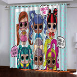 Load image into Gallery viewer, L.O.L Surprise Pattern Curtains Blackout Window Drapes