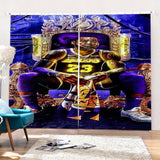 Load image into Gallery viewer, Lakers 23 James Curtains Blackout Window Drapes for Room Decoration