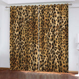 Load image into Gallery viewer, Leopard Print Curtains Cosplay Blackout Window Drapes Room Decoration