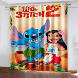 Load image into Gallery viewer, Lilo &amp; Stitch 2 Curtains Blackout Window Drapes