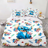 Charger l&#39;image dans la visionneuse de la galerie, Lilo et Stitch Cosplay Ensemble de literie pour enfants Couette Housses de couette Ensembles de lit