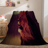 Charger l&#39;image dans la visionneuse de la galerie, Couverture Roi Lion Couverture polaire douce en flanelle Couvertures de literie Dunelm