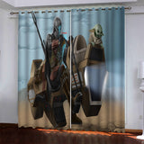 Load image into Gallery viewer, Mandalorian Baby Yoda Curtains Blackout Window Drapes